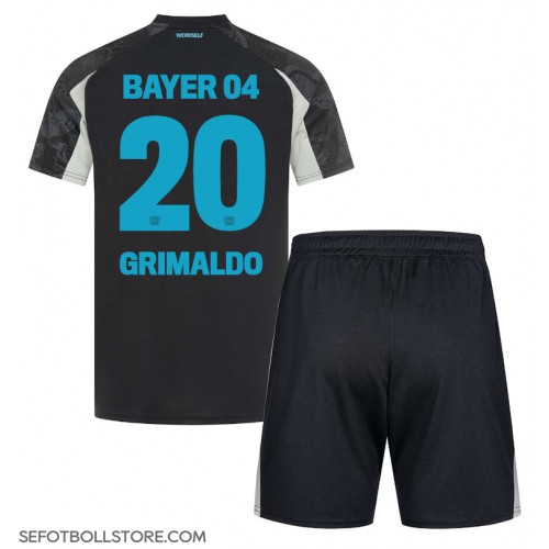 Bayer Leverkusen Alejandro Grimaldo #20 Replika babykläder Tredjeställ Barn 2024-25 Kortärmad (+ korta byxor)